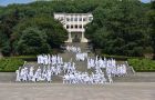 华中农大原创大型广场音乐舞蹈人体雕塑《红旗颂》